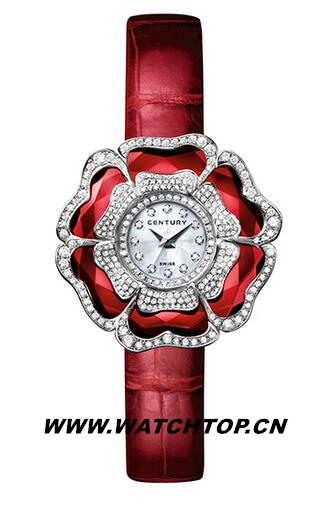 世紀表LEELA BLOSSOM系列18K白金鑲鉆藍寶石腕表 藍寶石 白金 LEELA BLOSSOM 世紀表 腕表 熱點動態(tài)  第2張