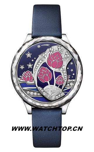 世紀表LEELA BLOSSOM系列18K白金鑲鉆藍寶石腕表 藍寶石 白金 LEELA BLOSSOM 世紀表 腕表 熱點動態(tài)  第3張