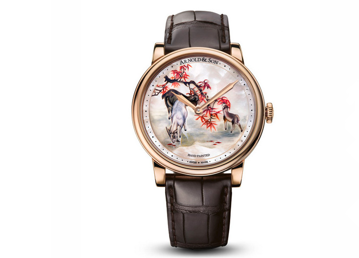 水墨巧繪 吉「羊」時刻    Arnold & Son 推出中國羊年限量版腕表 亞諾表 羊年 Arnold & Son 新表預覽  第1張